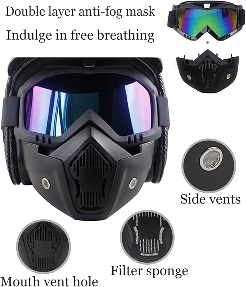 Amazon.co.jp: Pu レザーヘルメットオートバイチョッパーバイク