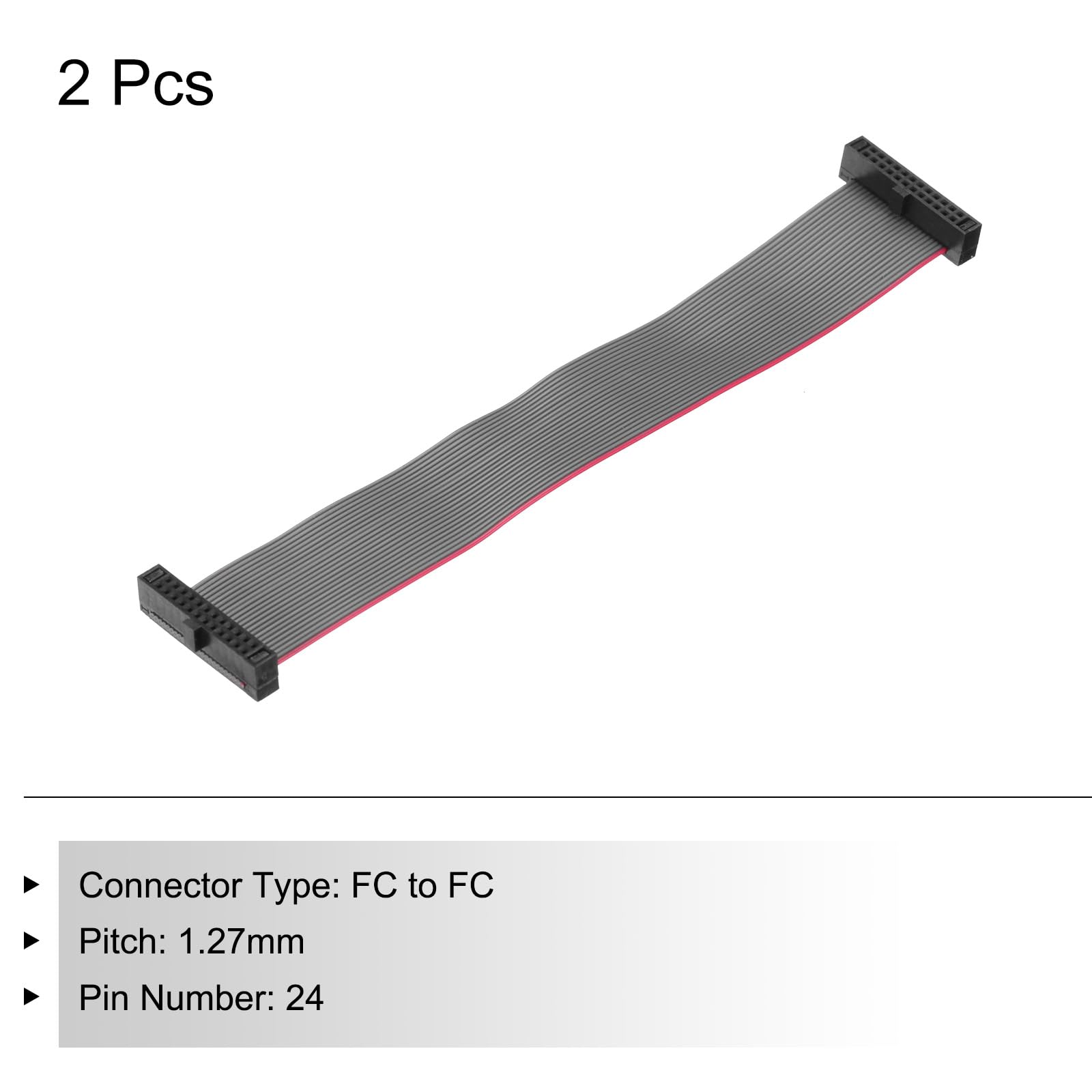 Sourcing Map IDC - Cable Plano De 6 Pines, Conector FC A FC De 2 Mm De