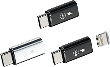 65W Lightning to USB C(3Pack) Adapter for Apple iPhone15 for iPad Compatible for Samsung Charging Cable Adapter Jack Type Female Male Connector Adapters Accessories Charger L-tp