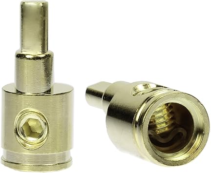 Voodoo Set Screw Power/Ground Wire Reducer Cable 1/0 to 4 AWG Gauge 2 Pack