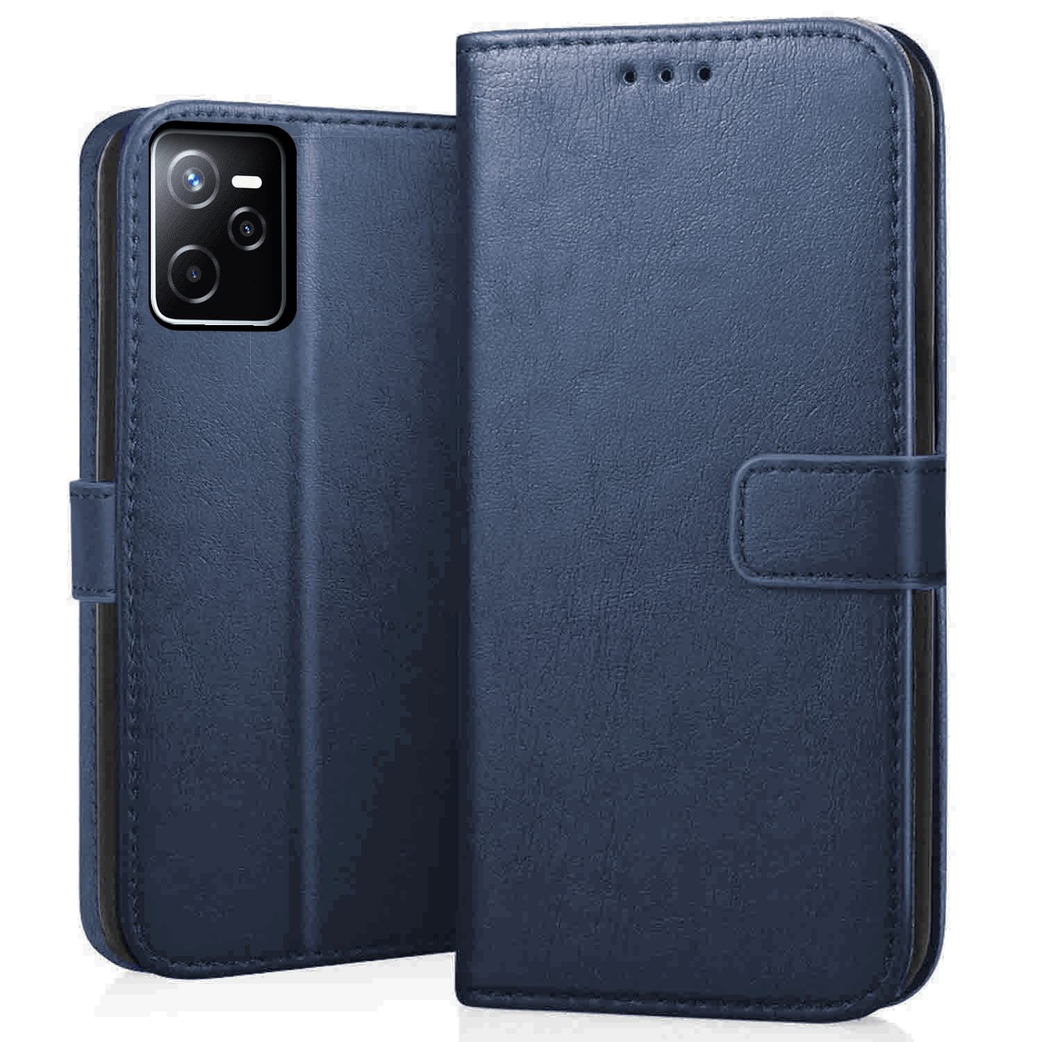 CEDO Realme C35 / Narzo 50A Prime Flip Cover Leather Finish Inside