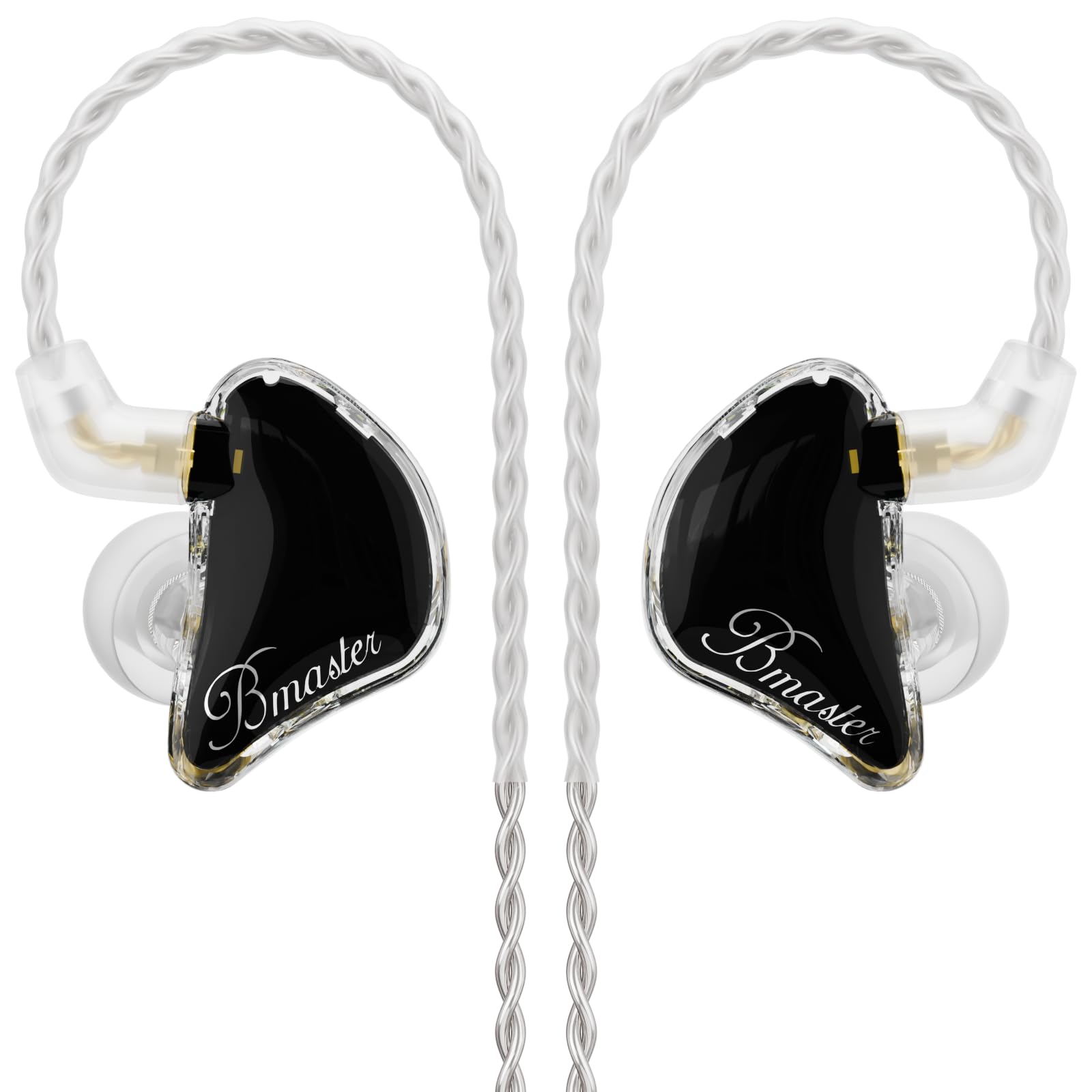 BASN in Ear Monitor Headphones, Triple Driver IEM Earphones with Powerful Bass, Noise Isolation HiFi Stereo Wired Earbuds for Musicians Singers