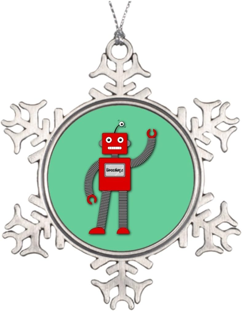 Xmas Trees Decorated Robi the Retro Robot Outdoor Christmas Tree Decorations Robot