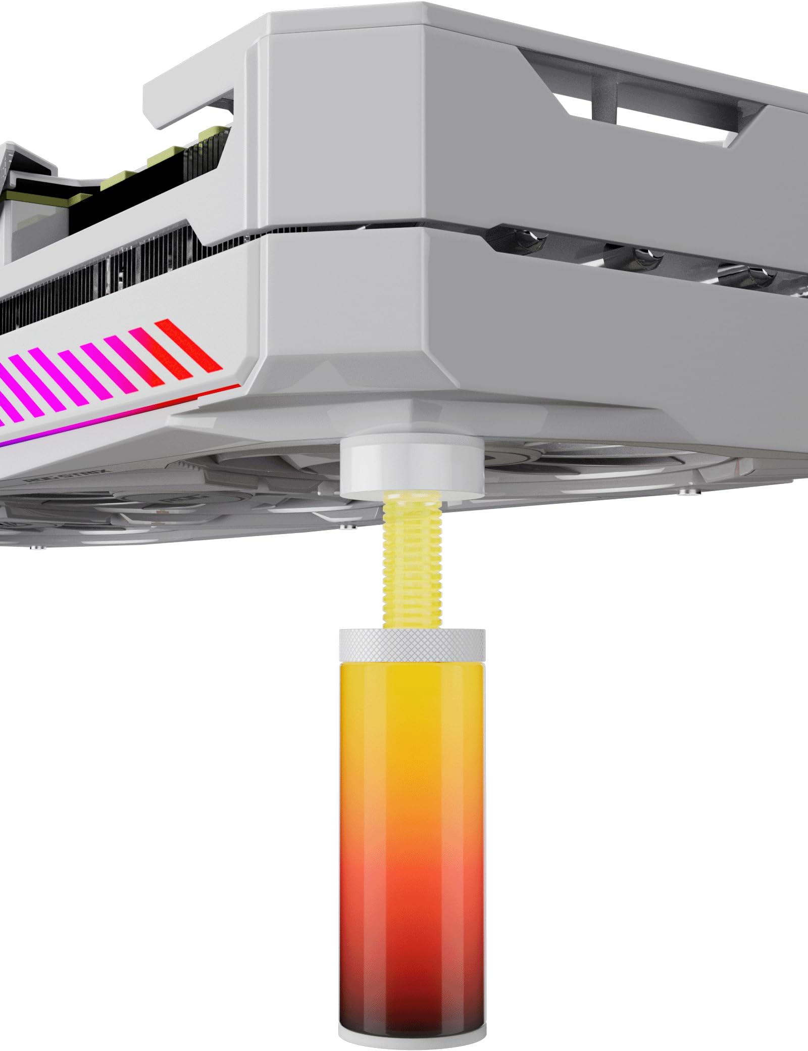 upHere GPU Support Bracket,Graphics Card GPU Support,Video Card Sag Holder Bracket,GPU Stand,White,ARGB,( 49-80mm / 1.93-3.15in ),ARGB49T