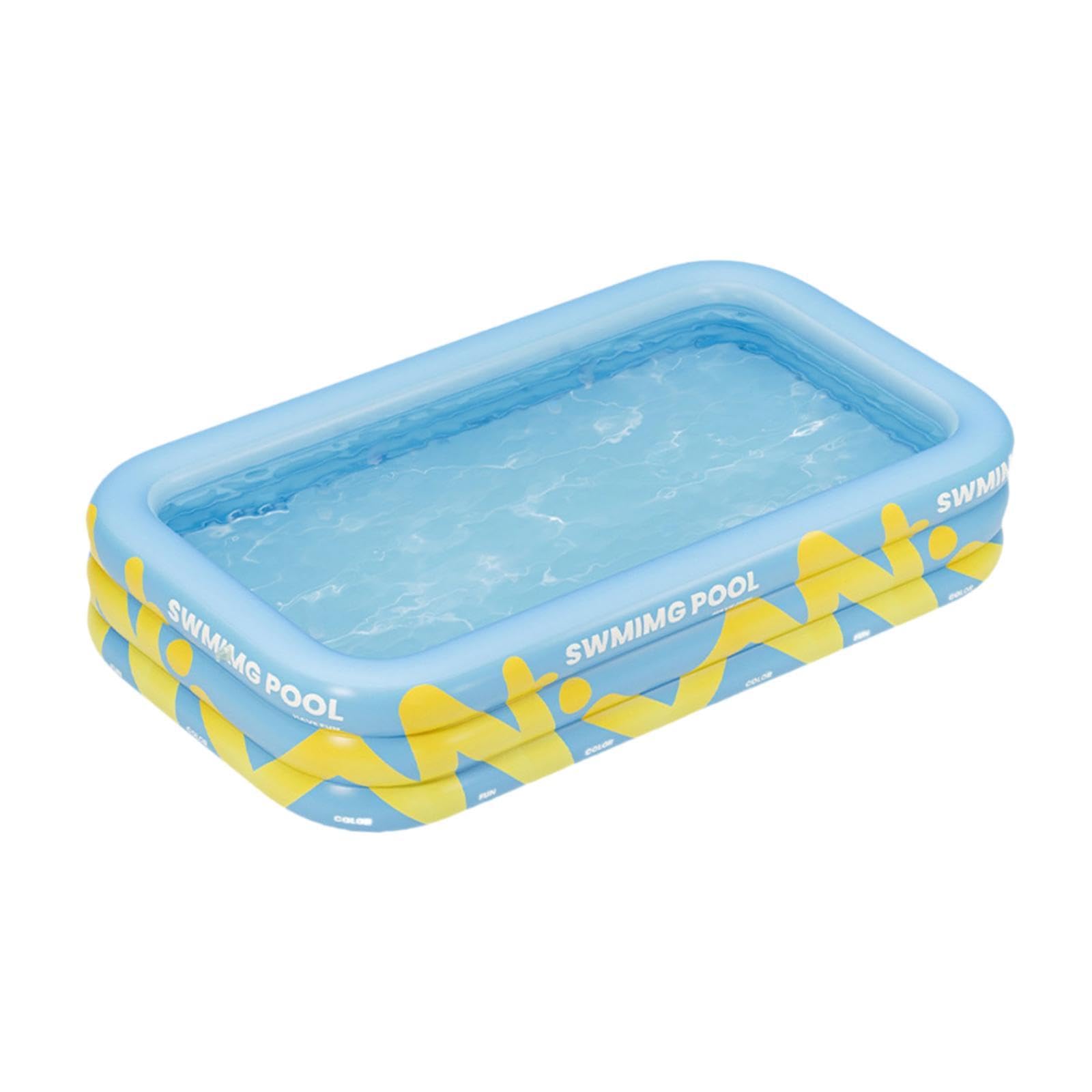 BNF®Inflatable Swimming Pool - 2.1m Blue Paddling Pool for Kids & Adults, Outdoor Lawn & Garden-image-31