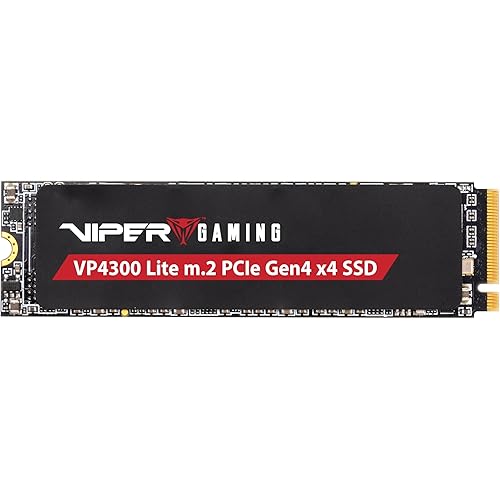Patriot Memory Viper VP4300 Lite 1TB M.2 PCIe Gen4 x4 SSD, Compatible with PS5