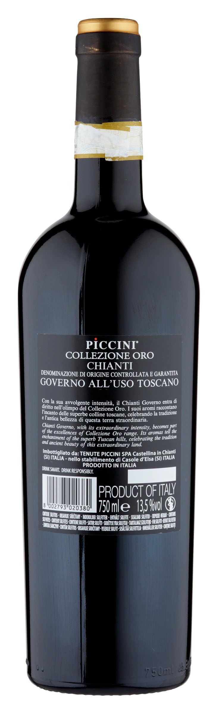 Piccini Chianti Governo "Collezione Oro" Docg - Cartone da 6 x 750 ML
