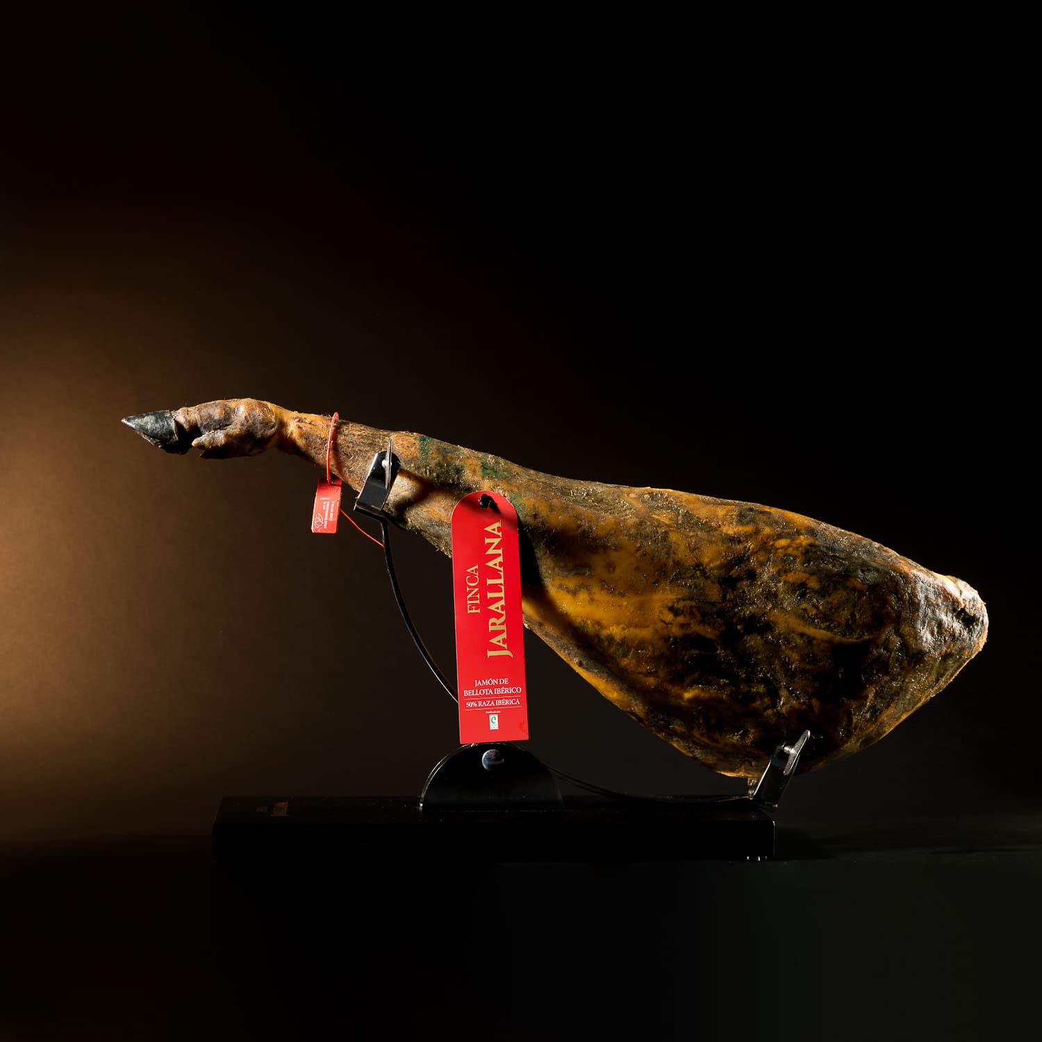 Finca Jarallana | Prosciutto Iberico di Ghianda 50% | Pezzo da 9 kg ca. Asciugatura Naturale e 3 Anni di Guarigione | Maiali di Razza Iberica Nutriti con Ghiande