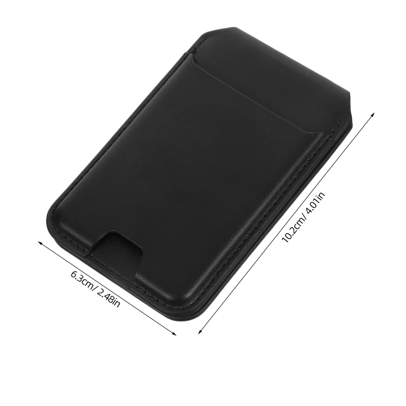 Veemoon Portacarte Magnetico per Cellulare Nero in Pu Supporto Pieghevole | Tasca per Badge e Carte di Credito, Design Multifunzione Funzione da Tavolo