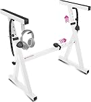 Support de piano Liquid Stands - Style Z, réglable et portable, support de musique robuste pour enfants et adultes - Convient aux pianos électriques de 54 à 88 touches - Support de clavier musical robuste (Noir)