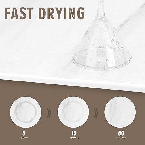 Miniatura 2 de Paquete de 2 tapetes de secado de platos con piedra para la encimera de la cocina, ultra absorbentes, de secado rápido, antideslizantes, resistentes