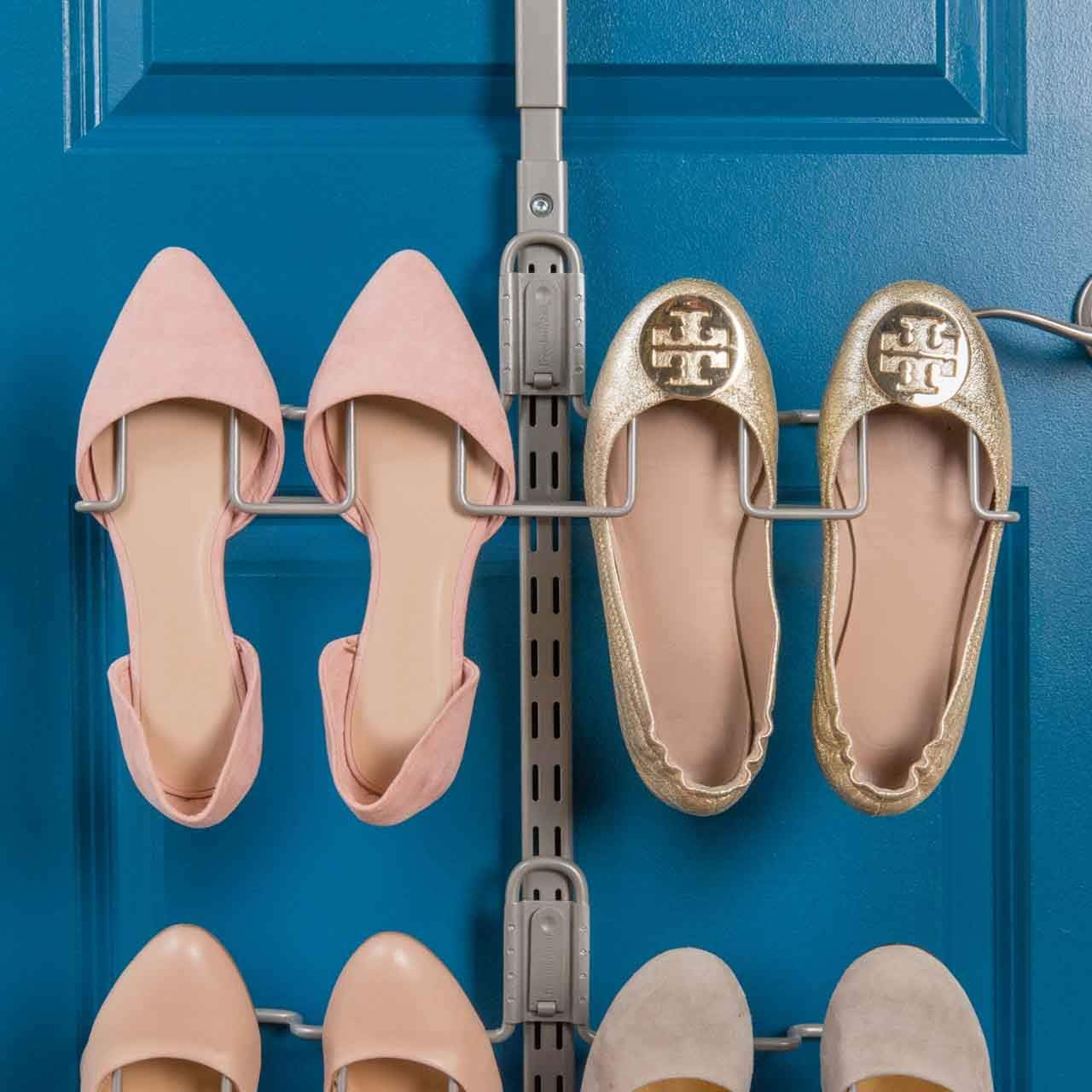 Organized Living Over the Door Shoe Kit - Premium, Nickel