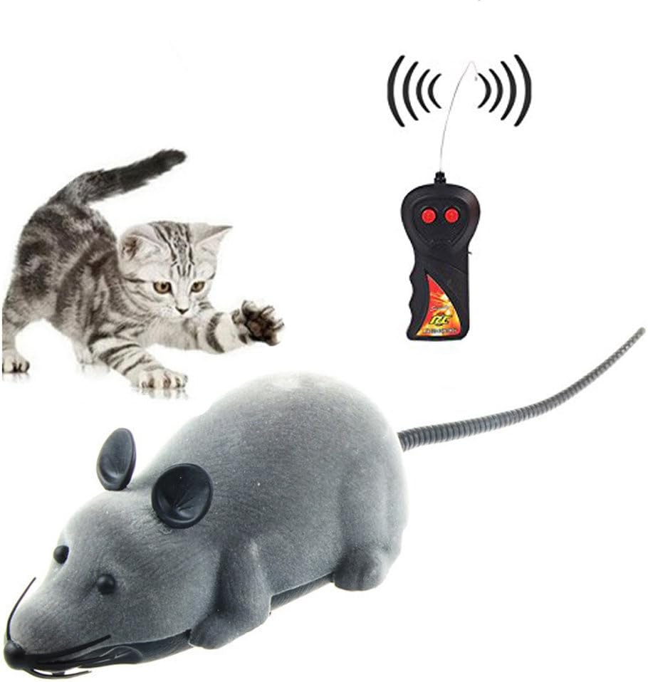 Amadear Rat Toy, RC Funny Wireless Electronic Remote Control Mouse Rat Pet Toy for Cats Dogs Pets Kids Novelty Gift