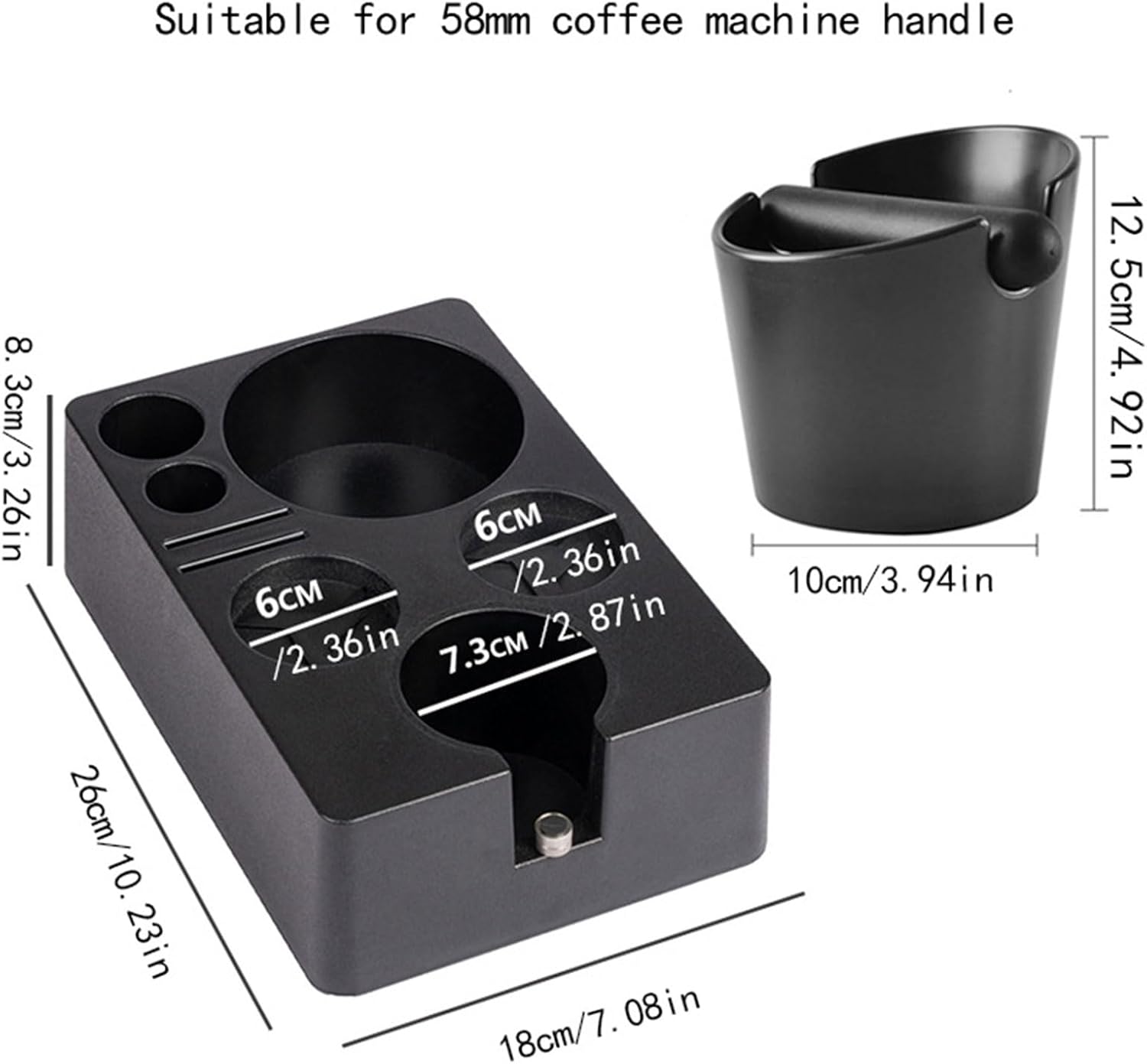 Multifuntional Tamper Station Practical Tamping Station Tamper Station Coffee Tool Suitable for Various Settings