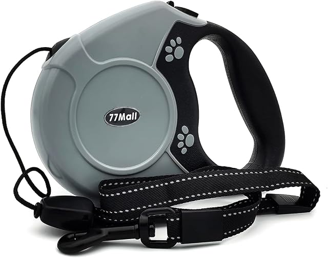 Retractable Dog Leads 26ft Pet Adjustable Leash for Small Medium Large Dogs Up to 49.8Kg