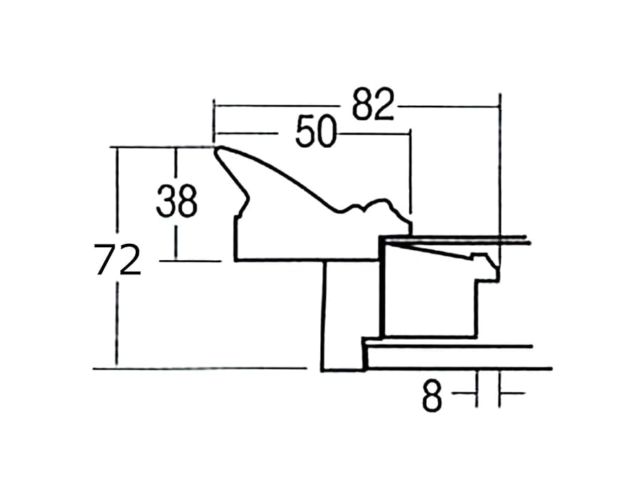 シルバー装飾リブ付き　二重構造油彩額F30 000000030152_namc05V.jpg