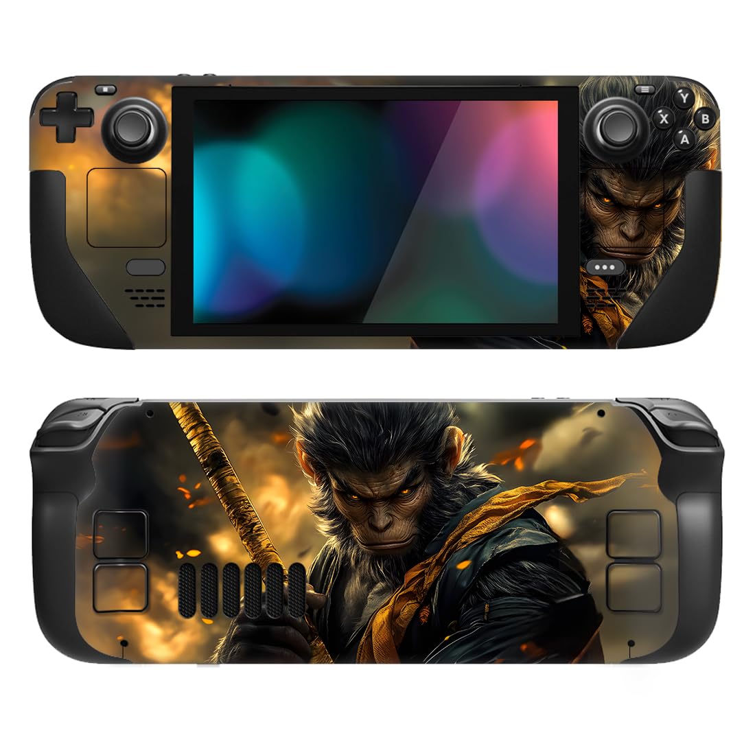 PlayVital Kit de Calcomanía Completa Protectora para Steam Deck LCD - Vinilos Skin Sticker Adhesivo, Pegatinas Personalizadas de Protección para Steam Deck OLED (Amanecer) — view 43