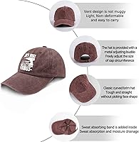 Vista 19 de Dad Hats That's What i do i fix Stuff and i Know Things Dad Hats, Funny Baseball Cap for Women