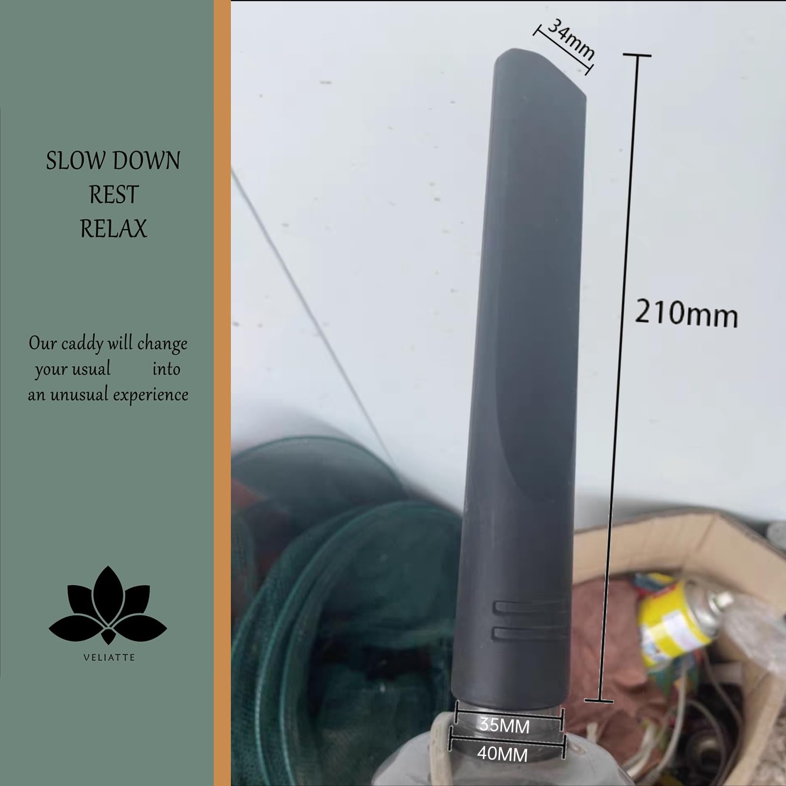 Maxorado Set Di Accessori XL, 35 Mm, Tubo Per Aspirapolvere, Spazzola Per Fessure, Spazzola Per Mobili - Foto 2