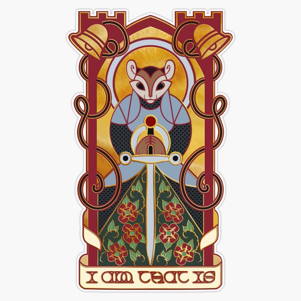 Magnet Redwall Tapestry - Martin The Warrior - I Am That is Vinyl Decal Magnetic Sticker 5"