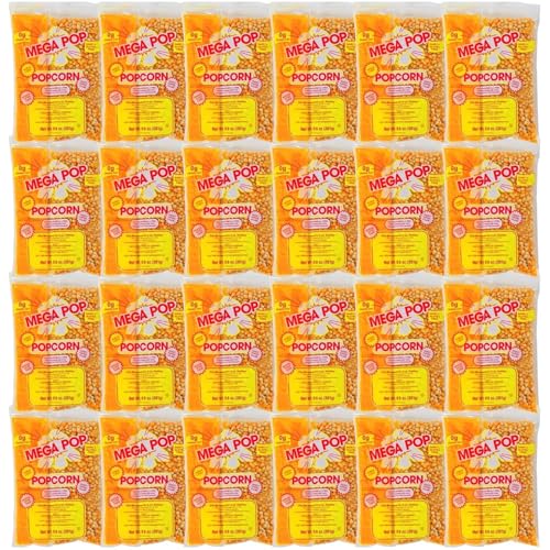 Mega Pop Popcorn Machine Popcorn Packets 10.6 oz | All in 1 Popcorn Kits with Oil, Salt & Butter Flavor | Popcorn Kernels Portion Packs for Popcorn Machines, Makes Movie Theater Pop corn, Pack of 24 image 5
