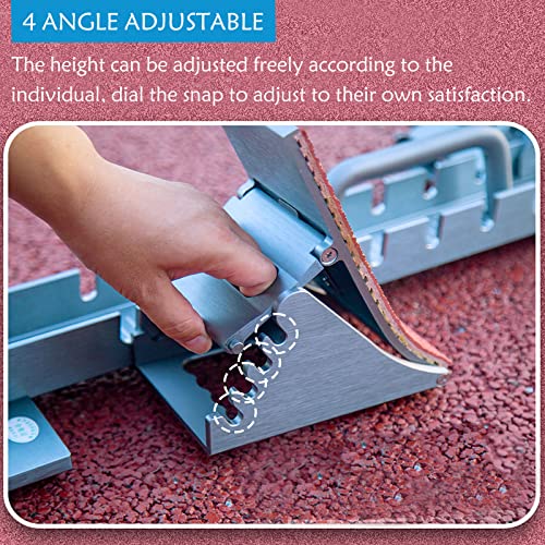 Supvision 35in High-Level Starting Blocks Aircraft Grade Aluminum Running Track Blocks Waterproof and Rustproof 4 Angle Adjustable Pedals for Track and Field Competition by Supvision - Image 5