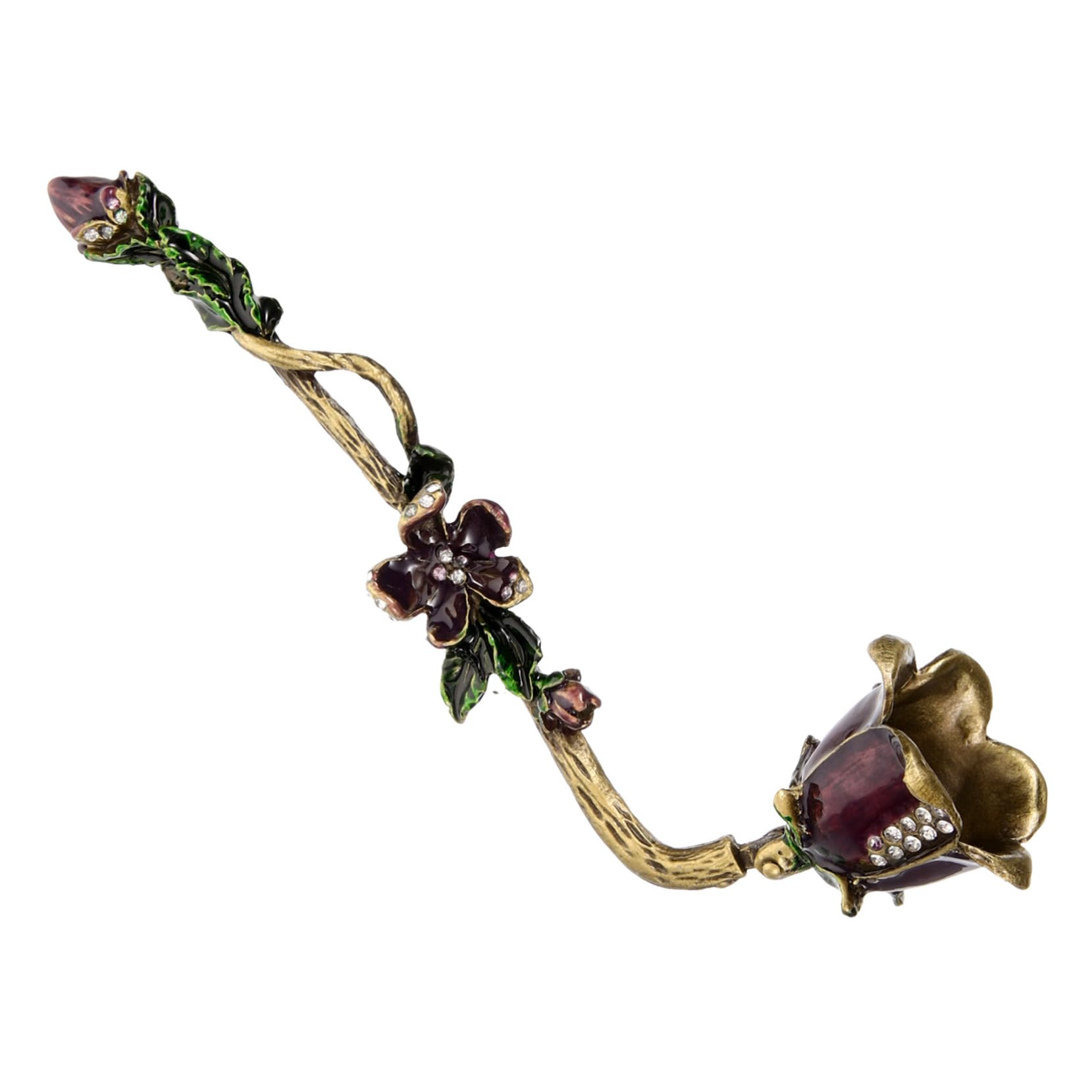 Gatuida 4pièces Cendrier De Bougie Éteignoir Vintage Outil De Sécurité pour Éteindre Bougies Parfumées Accessoire pour Amateurs De Bougies Design Élégant avec Violettes