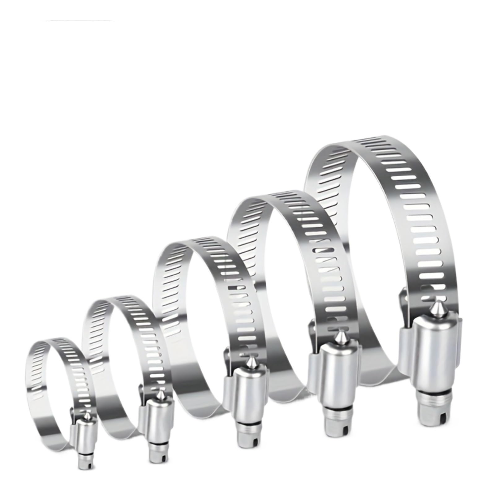 20/30/40pcs Hose Clamp 1/4-1-1/8 (6-29mm) 304 Stainless Steel Worm Gear Clamps for Pipe Intercooler Plumbing