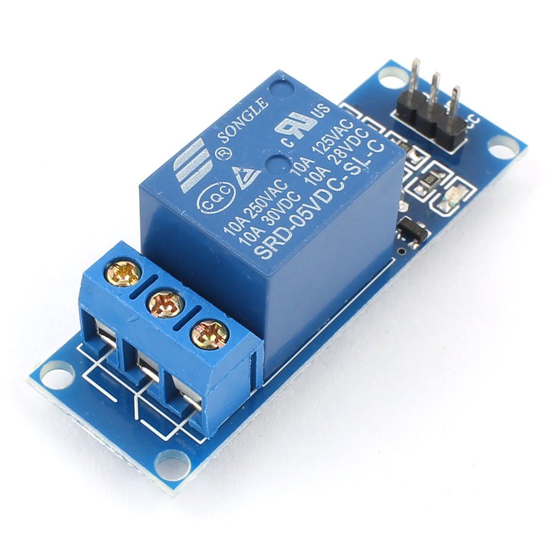 Uxcell a14120300ux0287 1 Channel Optocoupler Relay Module Board Shield for PIC AVR DSP, DC 5V
