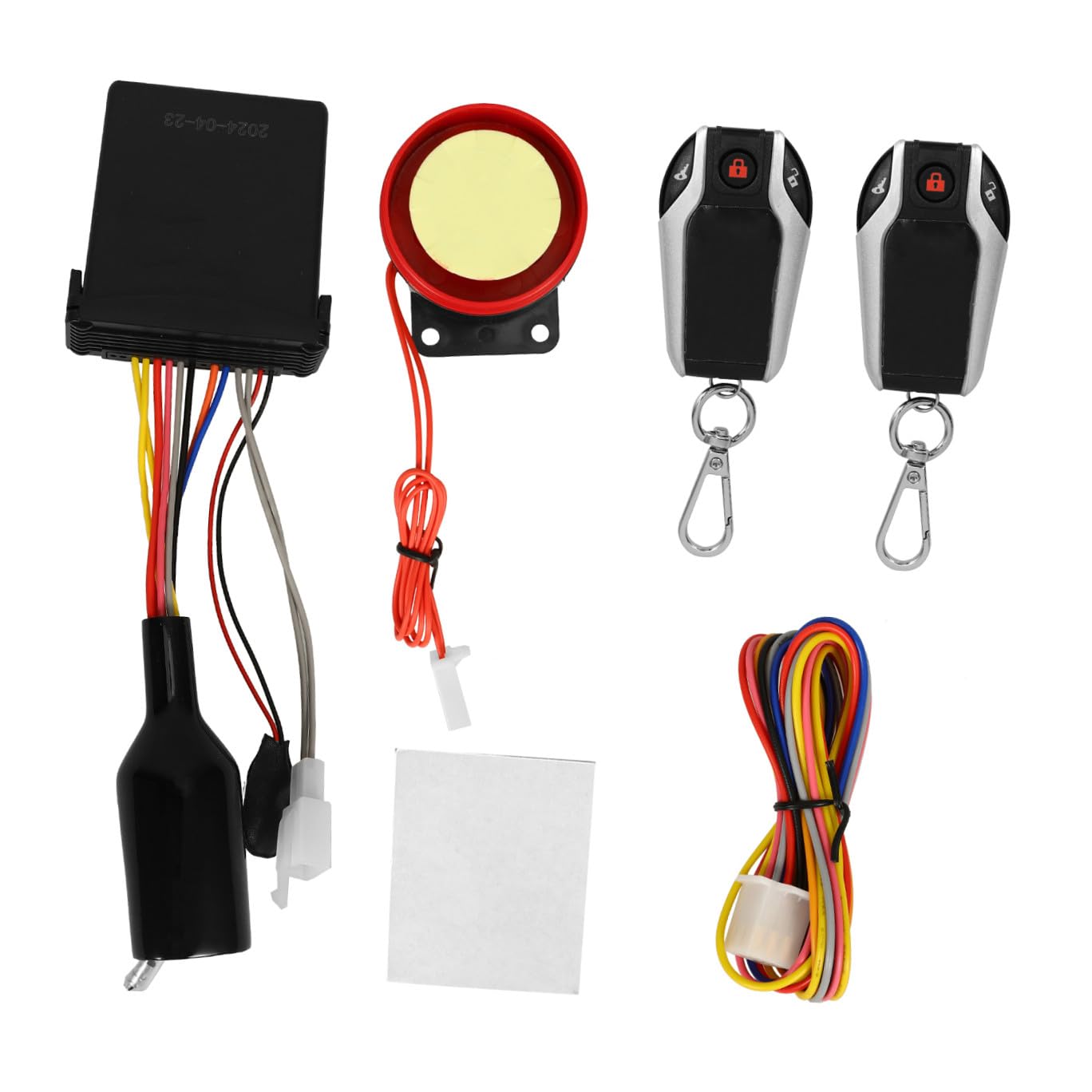 ULTECHNOVO Allarme per Moto Avviamento Remoto 12v, Dispositivo Antifurto Bidirezionale Resistente alle Intemperie, Kit di Sicurezza per Motociclette e Atv, Localizzatore Veicolo per