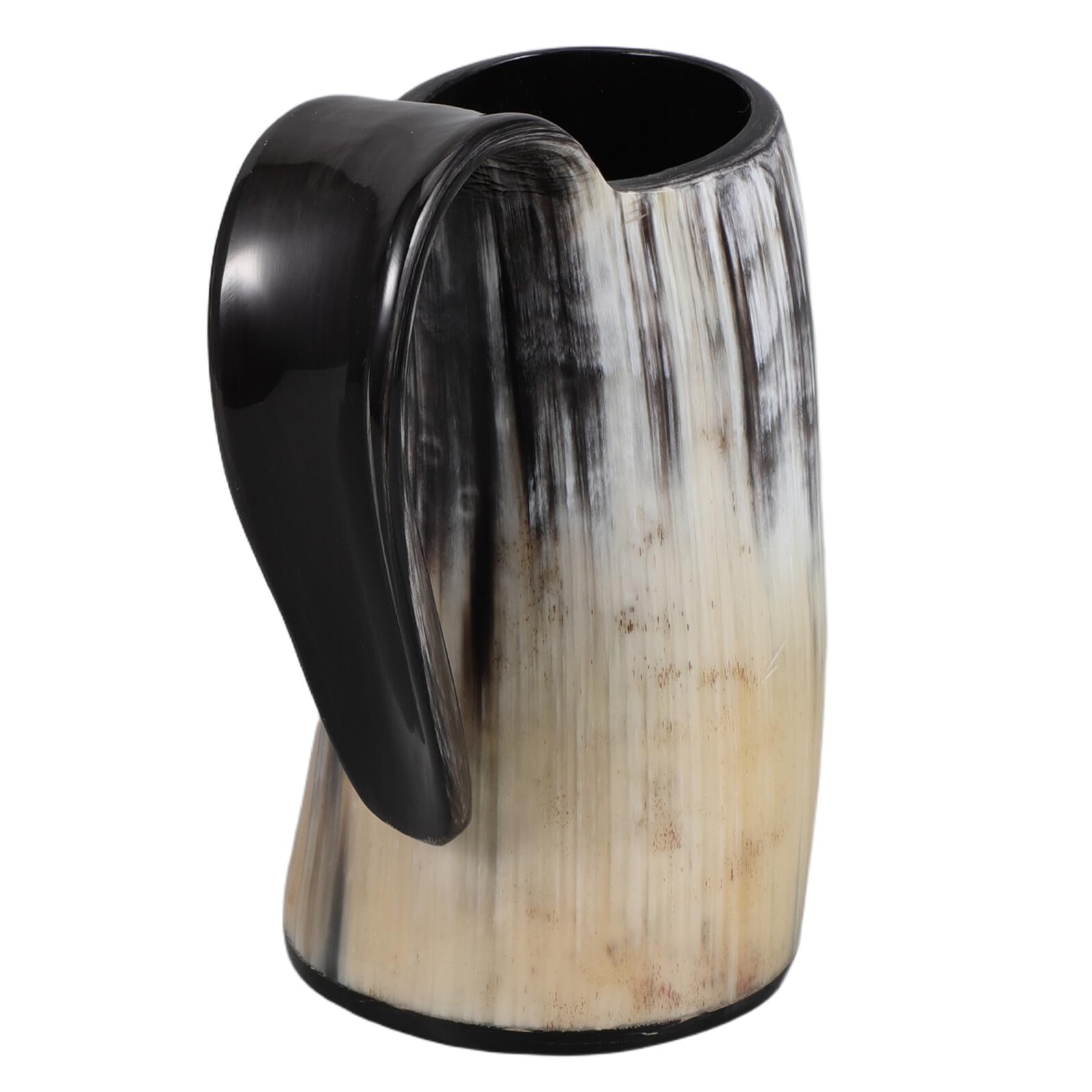Taza vikinga de cuerno natural 200 ml con diseño rústico premium