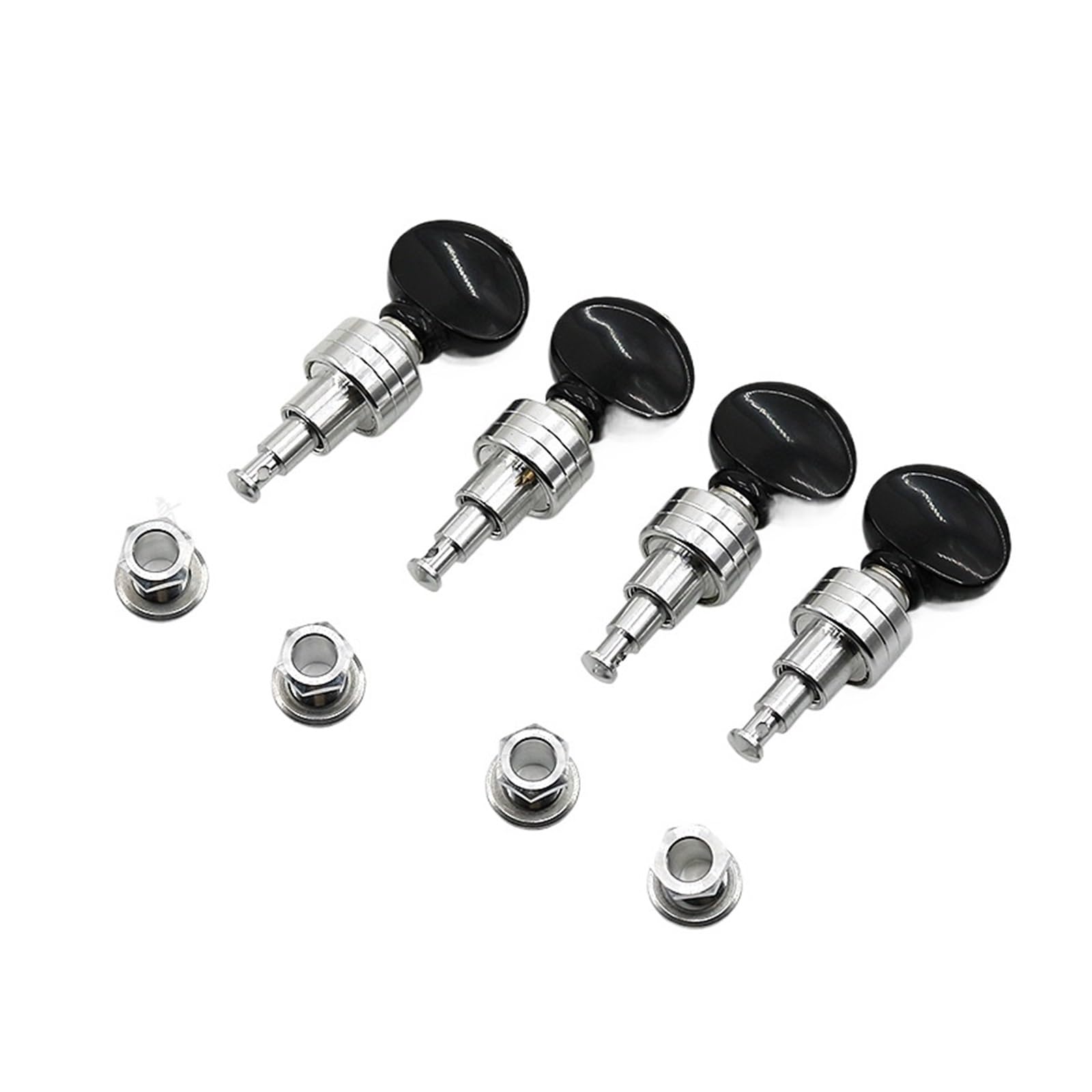 Ukulele nero e argento verticale quasi-pulsante pulsante a corda accessori strumento avvolgitore