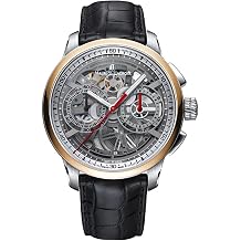 MAURICE LACROIX Masterpiece Squelette Chronograph Automatic Men's Watch with Brown Leather Strap MP6028-PS101-090