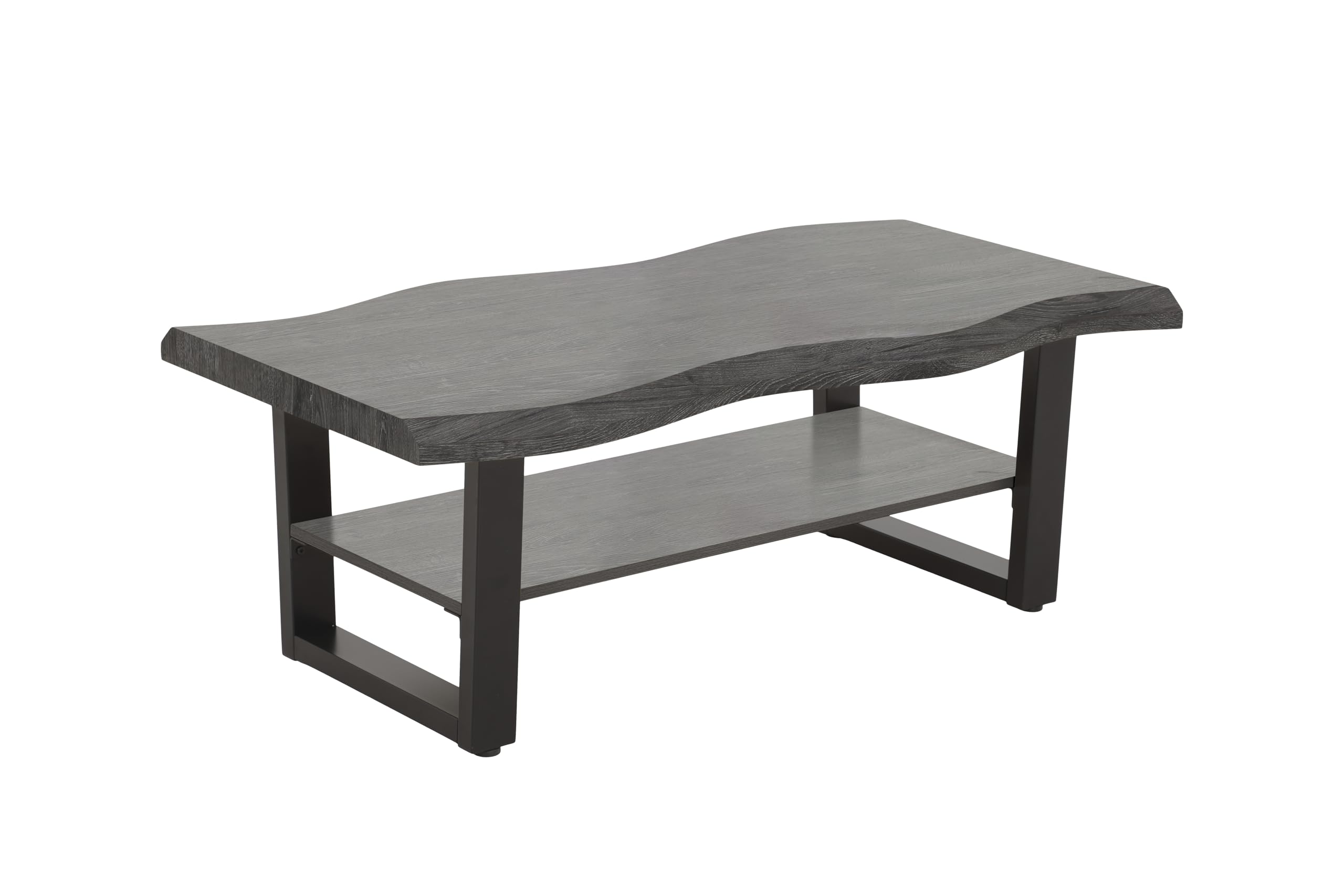 Couchtisch – Akazie grau-schwarz – 110 cm