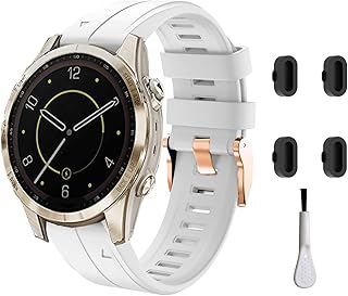 20mm Quick Easy Fit Silicone Watch Band Compatible with Garmin Fenix 7s/ Fenix 6s/Fenix 6s Pro/Fenix 5s/Fenix 5s Plus, Sport Soft Silicone Replacement Wrist Band Strap for Garmin Fenix Series Smartwatch