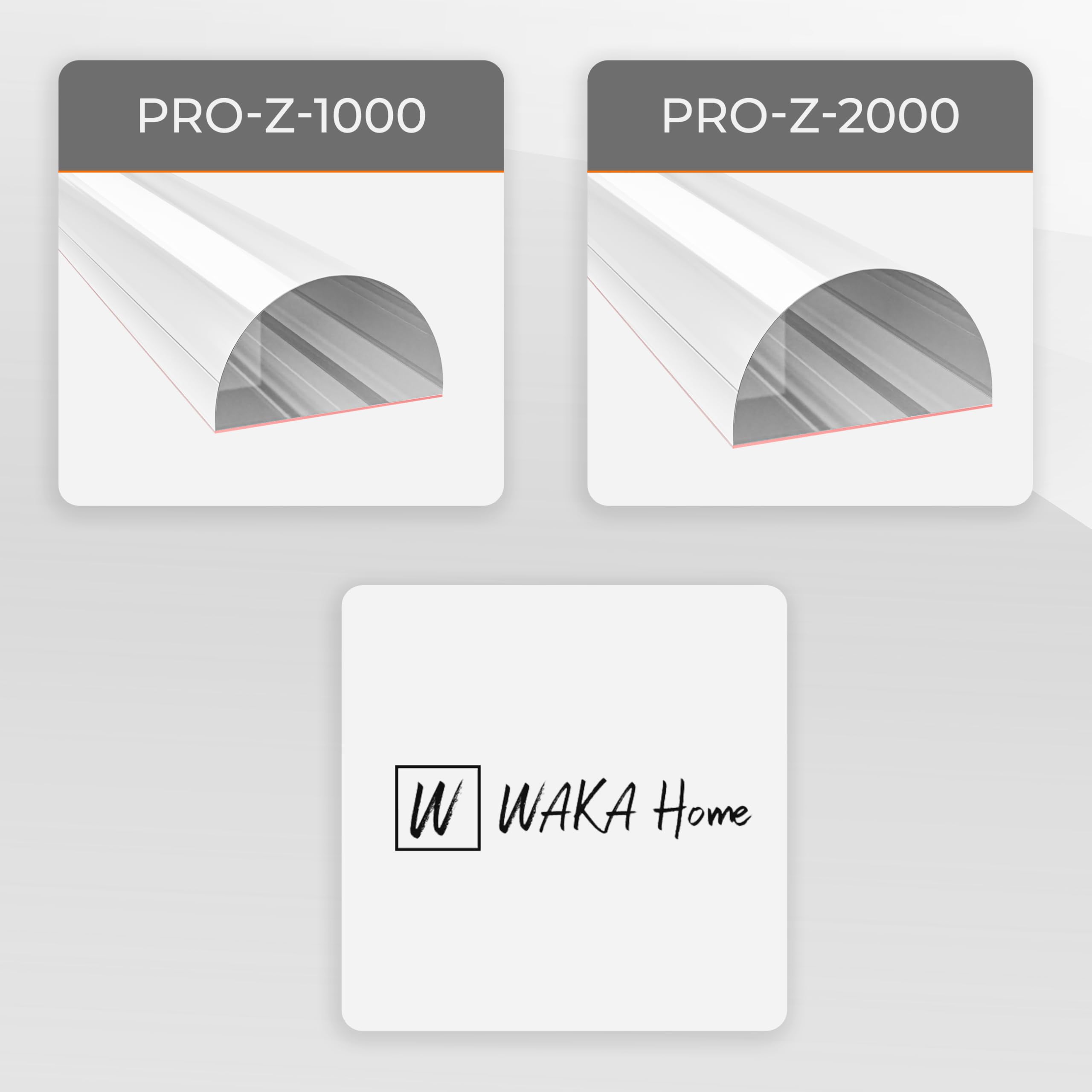 WAKA Premium Schwallschutzleiste Dusche PRO-Z mit der Besten Qualität für die Duschkabine Transparent Acryl Selbstklebend Ideal für die Duschtürdichtung & Duschdichtungen für Duschtüren & Duschlippe