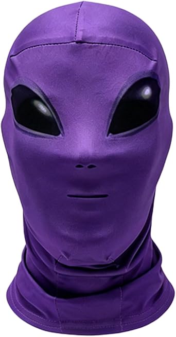 Aislor Adult Headwear Halloween Full Face Mask Zentai Suit with Hood for Cosplay Party Rave Fullhead Cover