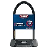 ABUS Bügelschloss Granit XPlus 540 + USH-Halterung - Fahrradschloss mit 13 mm starkem Bügel und XPlus Zylinder - ABUS-Sicherheitslevel 15 23 cm Schwarz/Orange