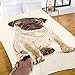 Produktbild Dreamscene Luxus Warm Soft Mink Kunstfell Mops Hund Sofa Bett Überwurf, Decke, Natur, 150 x 200 cm