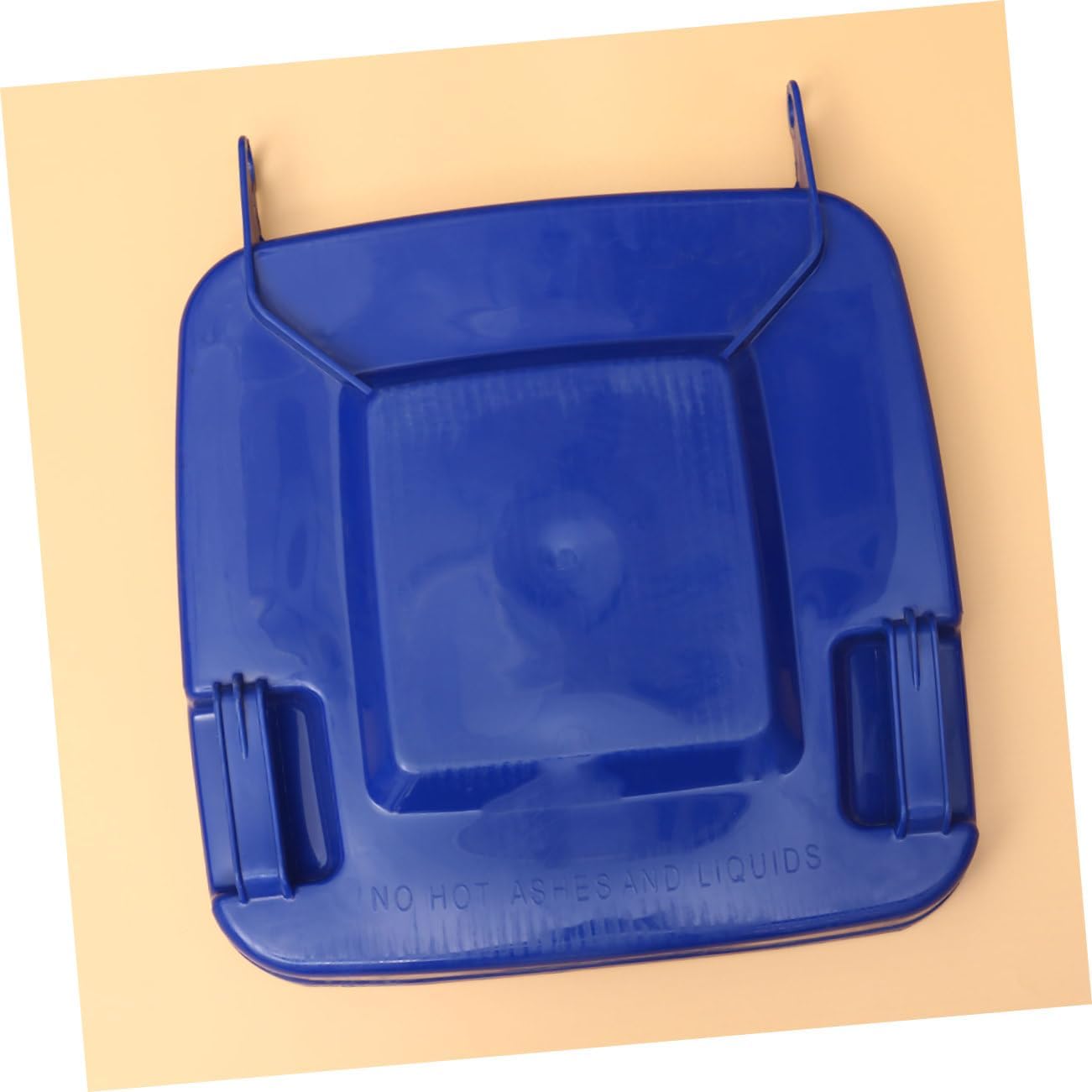 1pc Outdoor Trash Can Lid Large Waste Bin Lid Replacement Plastic Trash Can Blue