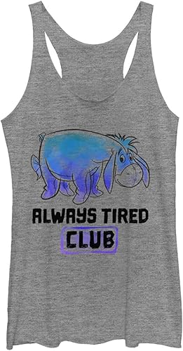 Disney Junior's Winnie The Pooh Eeyore Tired Club Tri-Blend Racerback Layering T