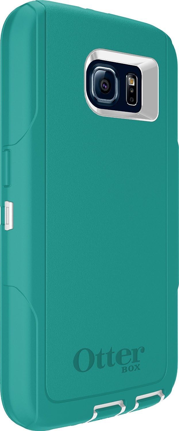 Otterbox Defender Series Case for Samsung Galaxy S6, Retail Packaging, White/Light Teal Blue