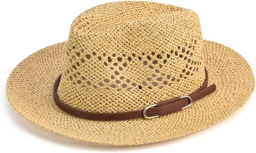 VIDI Designer Fedora Hat Wide Brim Man Beach Women Outdoor Mesh Breathable Gentlemen's Cap