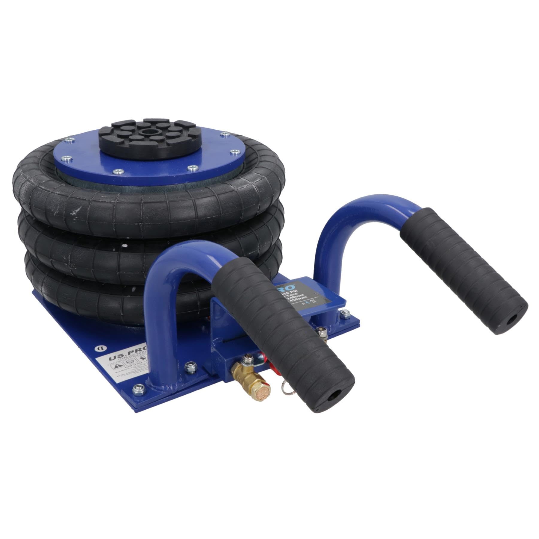 Gato neumático triple para bolsa de aire, capacidad de 3 toneladas, 140-450 mm, para coches, SUV, furgonetas