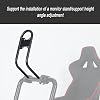 Racing Simulator Cockpit, Adjustable Stand with Racing Seat, Supportive Foam and Leather, Ergonomic Design for Enhanced Gaming Experience