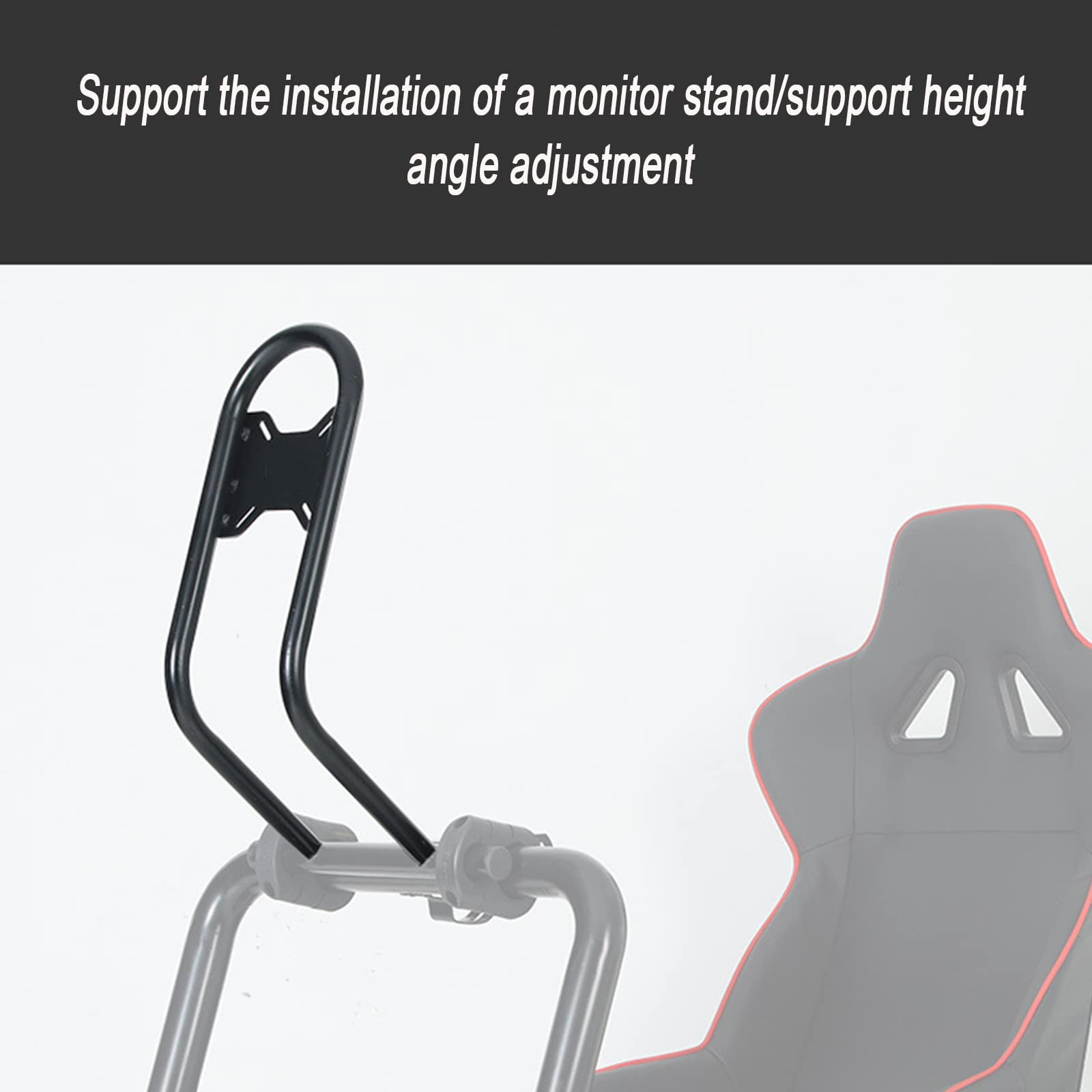 Cockpit simulateur de course, support réglable avec siège de course, mousse de soutien et cuir, design ergonomique pour une expérience de jeu améliorée