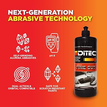 DITEC Marine/RV Fine Cut Compound, Light Scratch Removal Glossy Surfaces