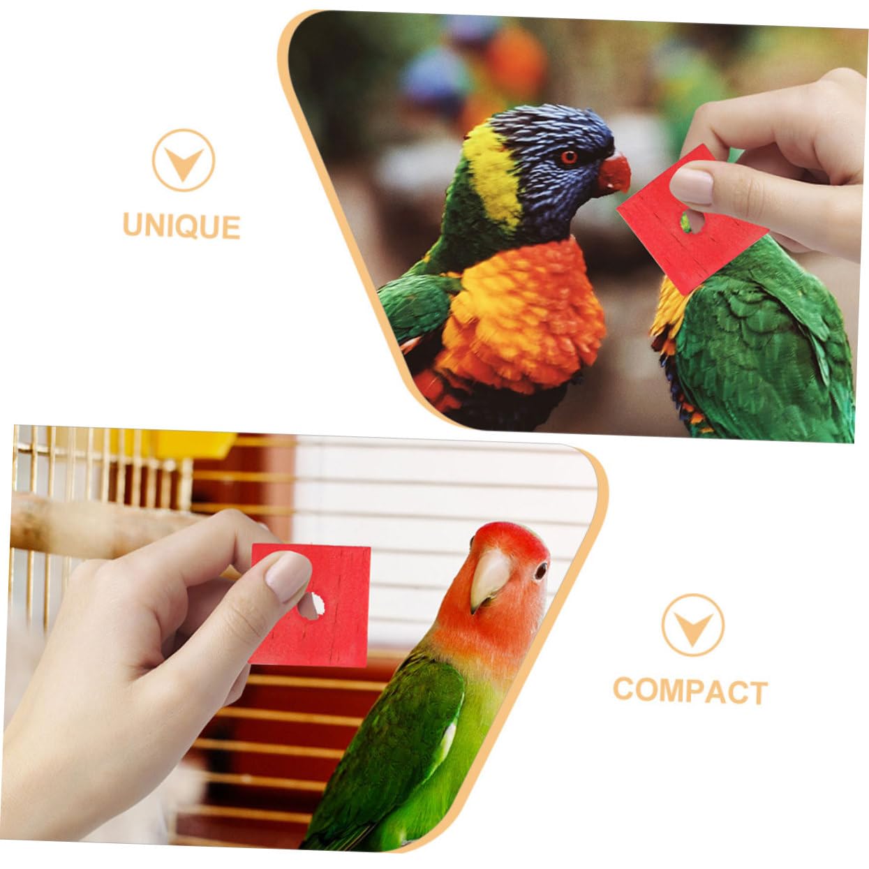 BESPORTBLE 250piezas Juguetes De Madera para Pájaros Bloques De Madera para Morder y Triturar El Periquitos y Juguetes De Entretenimiento para Aves Pequeñas