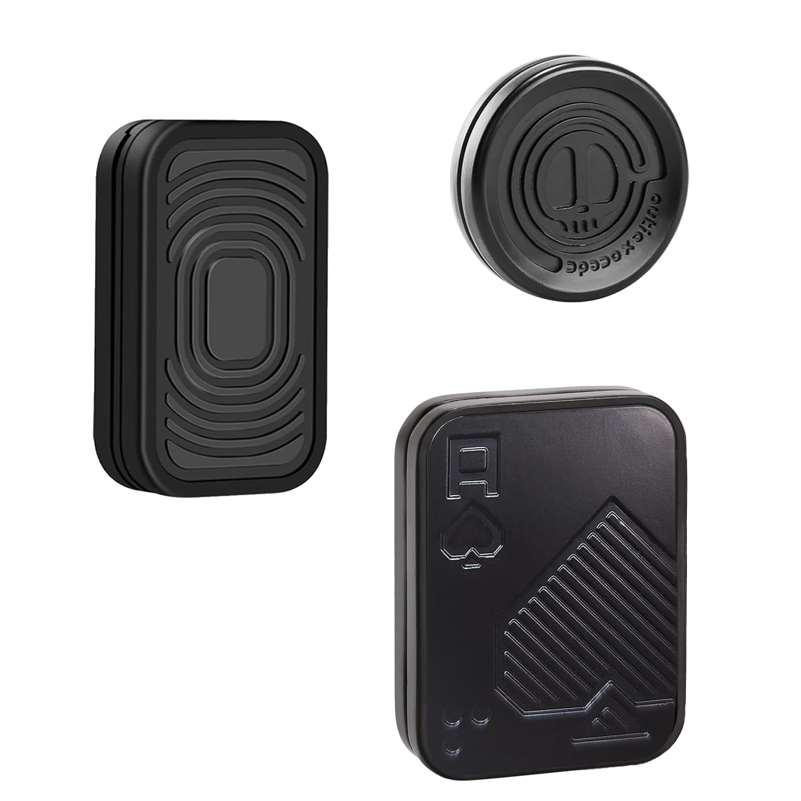 Fidget Slider 3 Pack, Magnetic Metal Fidget Toys Haptic Coin Poker Card