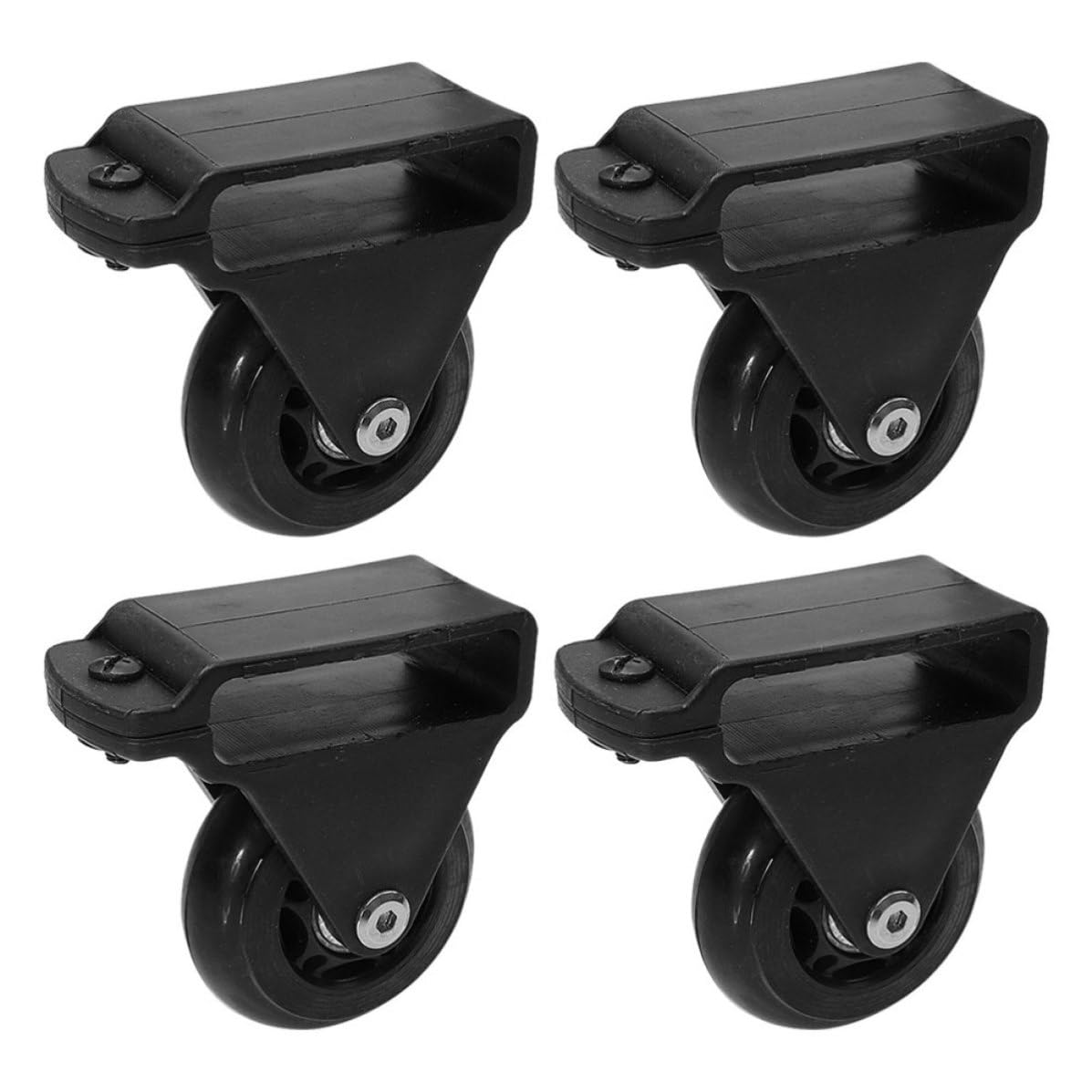 Ruedas retráctiles para escalera con deslizamiento suave de goma, kit de 4 piezas estables